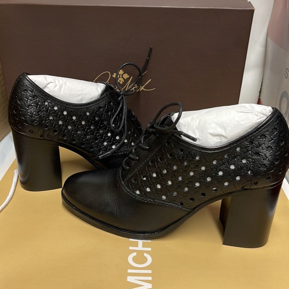 BNIB Patricia Nash Parma Heel Oxford Black size 9 - Picture 3 of 12